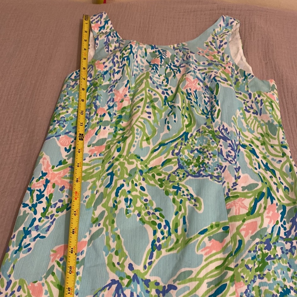 Lilly Pulitzer Vibrant Blue and Green Mini Dress. Size 2 - Picture 5 of 9